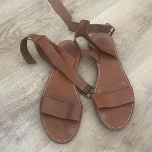 madewell tan sandals